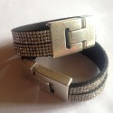 BRACELET SUEDE STRASS