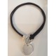 COLLIER CUIR RAS DE COU 