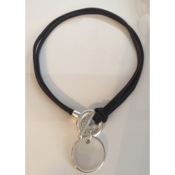 COLLIER CUIR RAS DE COU 