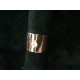 Bague strass acier or rose 