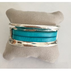 Bracelet plaque turquoise