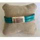 Bracelet plaque turquoise
