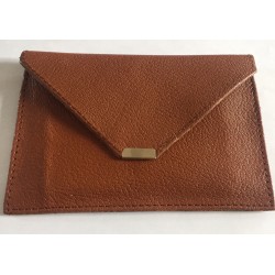 PORTE CARTE CUIR CAMEL 