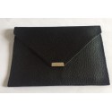 PORTE FEUILLE EN CUIR NOIR 