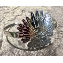 BRACELET ACIER TÊTE D’INDIEN
